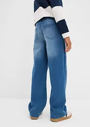 Loose fit stretch jeans, straight, met verstelbare band, bonprix