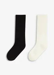 Knuffelsokken met brede omslag (2 paar), bonprix
