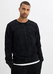 Sweater met gewassen look van puur biologisch katoen, bonprix