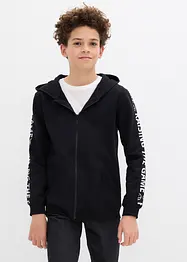 Sweatvest met capuchon van biologisch katoen, bonprix