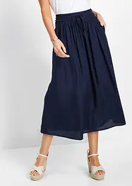 Maxirok van viscose met comfortband en strikkoordjes, bonprix