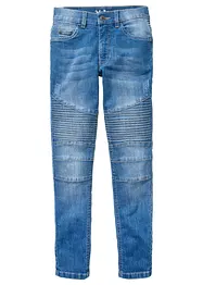 Skinny fit stretch jeans met verstelbare band, straight, bonprix