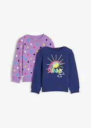 Sweater van puur biologisch katoen (set van 2), bonprix