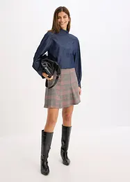 Spijkerblouse met lange manchetten, bonprix