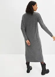 Gebreide jurk met een col, bonprix