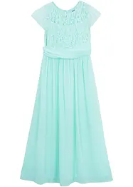 Chiffon jurk met kant, bonprix