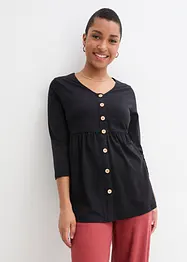 2-in-1 zwangerschaps- en borstvoedingstop van biologisch katoen, bonprix