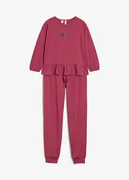 Shirt en joggingbroek van biologisch katoen (2-dlg. set), bonprix
