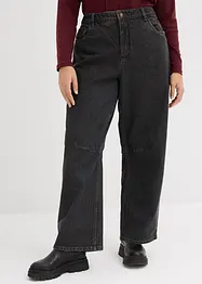 Barrel jeans mid waist, bonprix
