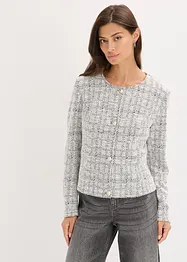 Bouclé vest van katoen, bonprix