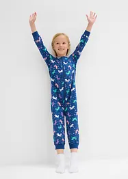 Pyjama onesie en poppen onesie van biologisch katoen (2-dlg. set), bonprix