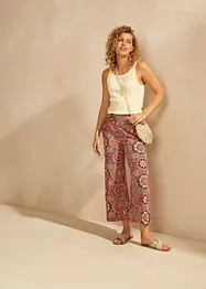 Wijde jersey culotte met brede, gesmokte band, 7/8 lengte, bonprix