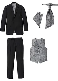 Trouwpak met gilet en pochet, regular fit (5-dlg. set), bonprix
