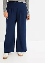 Wijd uitlopende broek met high waist, bonprix