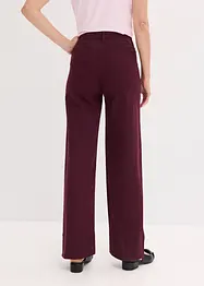 Twill broek met bies en kleine zak, bonprix