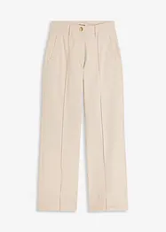 Twill broek met bies en kleine zak, bonprix