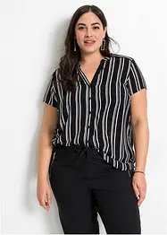 Blouse van viscose met korte mouwen, bonprix