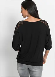 Oversized shirt in een viscosemix, bonprix