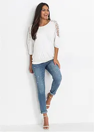 Oversized shirt in een viscosemix, bonprix