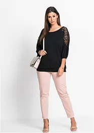 Oversized shirt in een viscosemix, bonprix