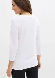 Shirt met 3/4 mouwen van biologisch katoen, bonprix