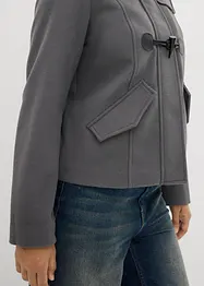 Houtje touwtje jas in wollen look, bonprix