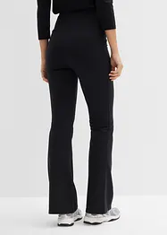 Flared broek van biologisch katoen met stretch, bonprix