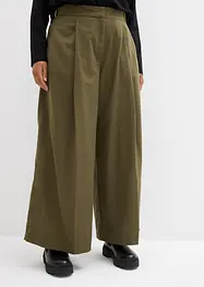 Broek in een viscosemix met gespen aan de zijkanten, bonprix
