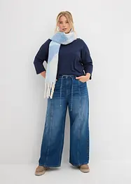 Shirt met carmen-hals van katoen, bonprix