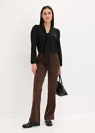 Flared broek van imitatiesuède, bonprix