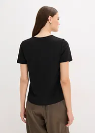 Shirt met strassapplicatie, bonprix