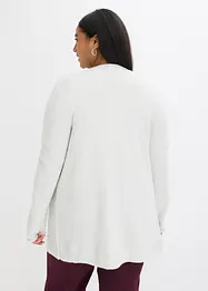 Kort gebreid vest met pailletten en glanzend garen, bonprix