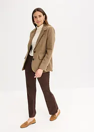Blazer met  visgraatpatroon en wol, bonprix
