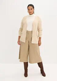 Broek met visgraatpatroon in wollook, bonprix