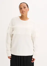 Trui met volants, bonprix