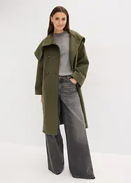 Jas in wollook met wijde kraag, bonprix