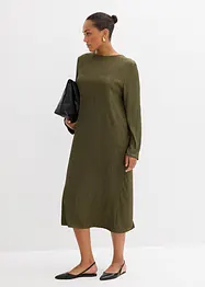 Midi jurk van gestructureerde crinkle, bonprix