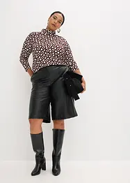 Shirt met opstaande kraag en structuur, bonprix