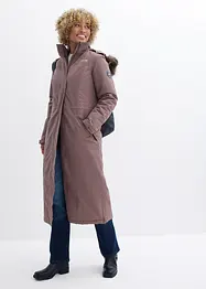 Lange outdoor jas met imitatiebont, waterdicht, bonprix