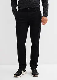 Regular fit stretch cargo thermobroek, straight, bonprix