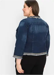 Spijkerjas met franjes, bonprix