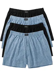 Wijde jersey boxershorts (set van 4), bonprix