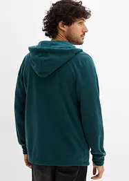 Fleece vest met capuchon, bonprix