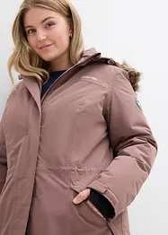 Lange outdoor jas met imitatiebont, waterdicht, bonprix