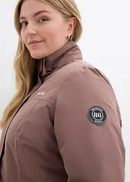 Lange outdoor jas met imitatiebont, waterdicht, bonprix