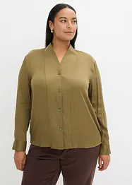 Overhemdblouse van soepelvallend satijn, bonprix