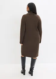 Gebreide jurk met een col, bonprix