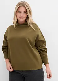 Oversized sweater van zachte scuba, bonprix