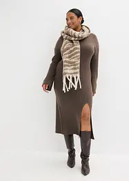 Gebreide jurk met split, bonprix