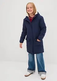 Waterafstotende lange winterjas met teddy voering, bonprix